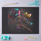 Een Waterverf Roos Clipart Series Design 6 Tissuepapier (Craft)