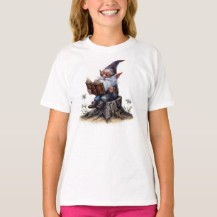 Een Waterverf Schilderij van een oude kabouter lez T-shirt