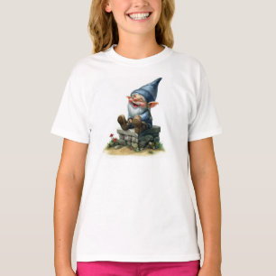 Een Waterverf schilderij van een Schattigee Happy T-shirt
