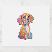 Een Waterverf Sparkling Wijnetiket (Enkel label)