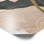 Een Waterverf studie van de lotusbloem Foto Afdruk (Hoek)