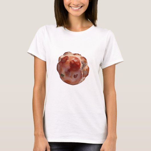 Een Waterverf Tekening van Meatball T-shirt (Voorkant)