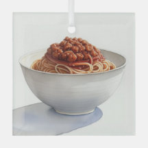 Een Waterverf tekening van Spaghetti Bolognese