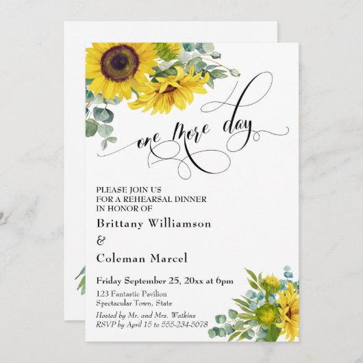 Een Waterverf van één dag Kaart (Voorkant / Achterkant)