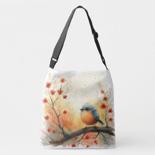 Een Waterverf van Little Girl & Bird Crossbody Tas