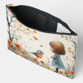 Een Waterverf van Little Girl & Bird Etui (Open)