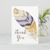 Eén Waterverf voor doezels Hartelijk dank voor uw Kaart (Staand voorkant)