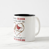 Een watje verzonden vanuit de hemel/Bereavement Tweekleurige Koffiemok (Voorkant rechts)