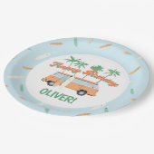 Een Wave-Surf op een gelukkige leeftijd vangen Papieren Bordje (Gekanteld)