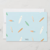 Een Wave Surf opvangen Foto Birthday Party Kaart (Achterkant)