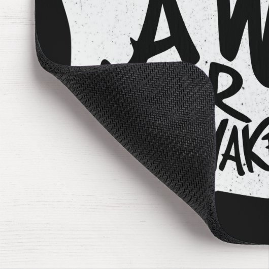 Een Way Typografie Motivatie Citaat Muismat (Hoek)