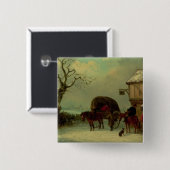 Een Wayside Rest - Stoppen bij Inn Vierkante Button 5,1 Cm (Voorkant /achterkant)
