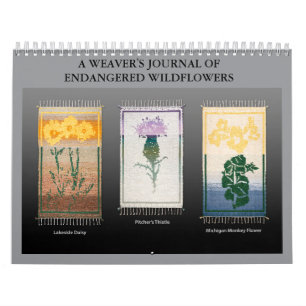 Een Weaver's Journal of Endangered Wildflowers Kalender