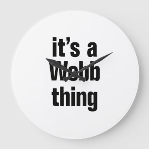 een webben grote klok