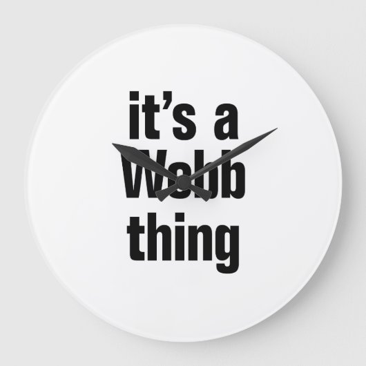 een webben grote klok (Voorkant)