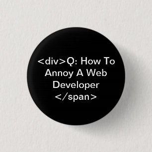 een webontwikkelaar irriteren ronde button 3,2 cm