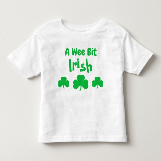 Een Wee Bit Irish Toddler T-shirt (Voorkant)