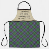Een Wee Dram of Scotch Schort (Voorkant)