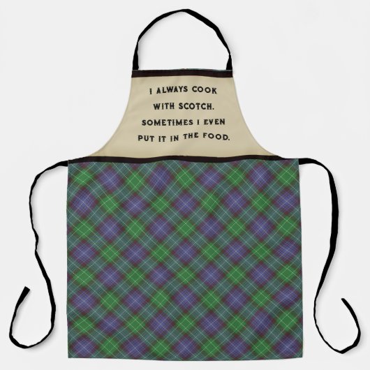 Een Wee Dram of Scotch Schort (Voorkant)