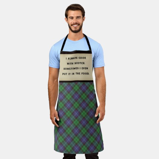 Een Wee Dram of Scotch Schort (Gedragen)