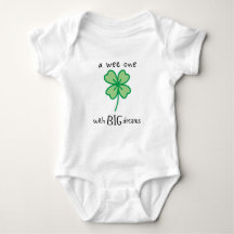 Een wee een met grote dromen baby bodysuit