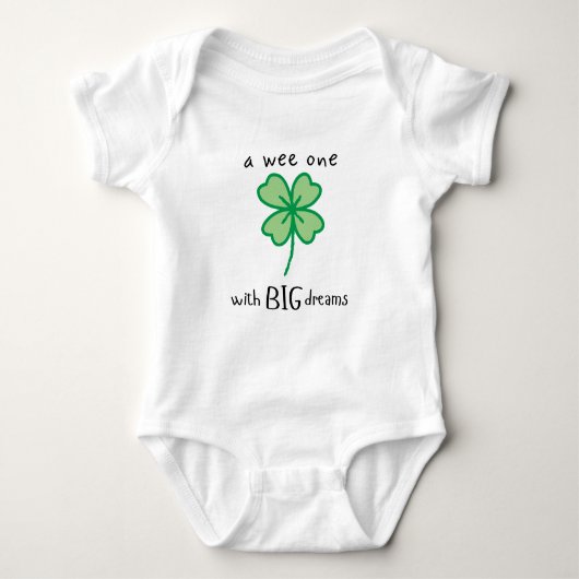 Een wee een met grote dromen baby bodysuit (Voorkant)