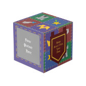 Een Wee One's Fantasy Quilt Photo Cube Kubus (Achter hoekig)