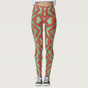 Een weefseltextuur "Ratti_Creative_Arts" Leggings