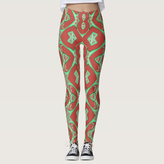 Een weefseltextuur "Ratti_Creative_Arts" Leggings (Voorkant)