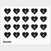Een week beet Ierse St. Patricks Dag Hart Sticker (Vel)