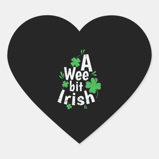 Een week beet Ierse St. Patricks Dag Hart Sticker (Voorkant)