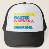 Een weekendafval trucker pet (Voorkant)
