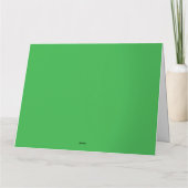 Een weelderig landschap gevuld met dichte groene b kaart (Achterkant)