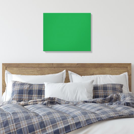 Een weelderige groene achtergrond met een schone w canvas afdruk (Insitu (Slaapkamer))