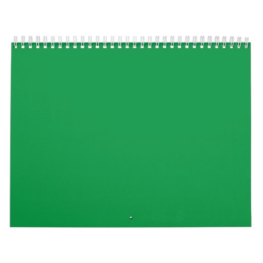 Een weelderige groene achtergrond met een schone w kalender (Hoes)