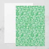 Een weelderige, groene varen met delicate, boogvor kaart (Voorkant / Achterkant)