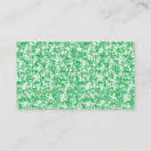 Een weelderige, groene varen met delicate, boogvor visitekaartje (Achterkant)