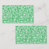 Een weelderige, groene varen met delicate, boogvor visitekaartje (Voorkant / Achterkant)