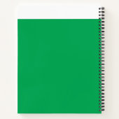 Een weelderige groene varen met delicate, ingewikk notitieboek (Achterkant)