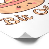 Een Weenie wat ouder is een Schattige en grappig h Poster (Hoek)