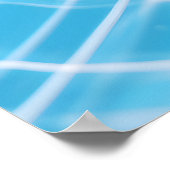 Een weerspiegeling van de transparantie van water poster (Hoek)