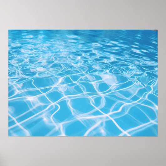 Een weerspiegeling van de transparantie van water poster (Voorkant)