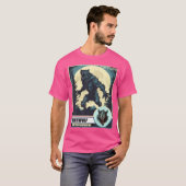 Een weerwolf huilt naar de maan t-shirt (Voorkant volledig)