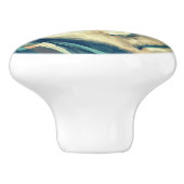 Een weerzinwekkend groen Elf Face Keramische Knop (Zijkant)