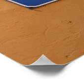 Een weg in de Italiaanse straat Senso Unico. Poster (Hoek)