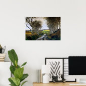 Een weg in een land met een liquidatiereis poster (Thuiskantoor)