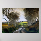 Een weg in een land met een liquidatiereis poster (Voorkant)