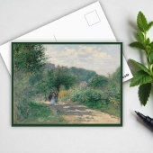 Een weg in Louveciennes door Auguste Renoir Feestdagenkaart