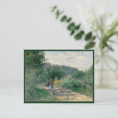 Een weg in Louveciennes door Auguste Renoir Feestdagenkaart (Staand voorkant)