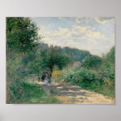 Een weg in Louveciennes door Auguste Renoir, Fine  Poster (Voorkant)
